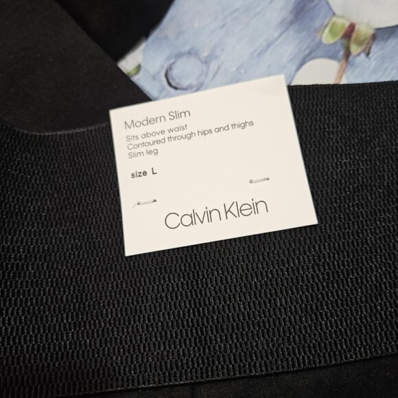 Calvin Klein Modern Essentials Power Stretch Pants NWT Size Large - Picture 4 of 4